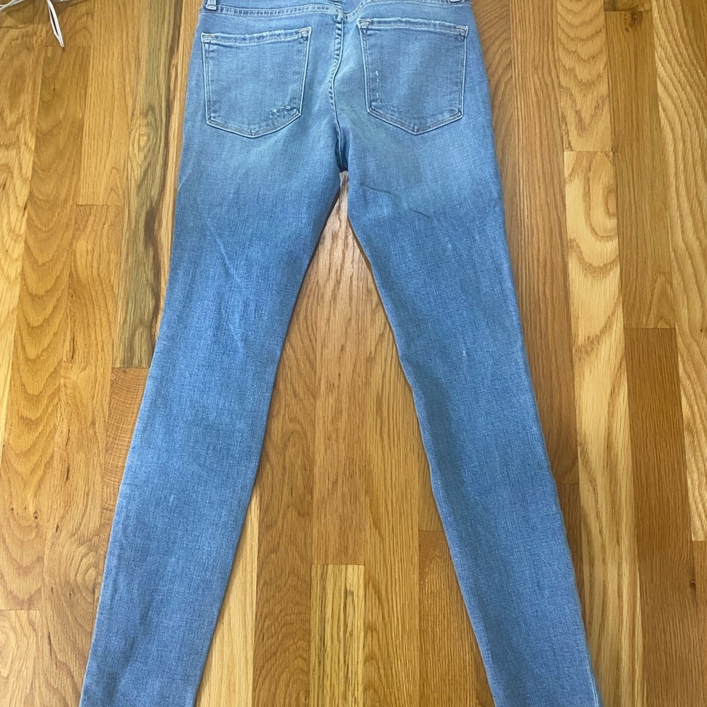 Frame Denim Blue Skinny Jeans Distressed - Picture 4 of 4